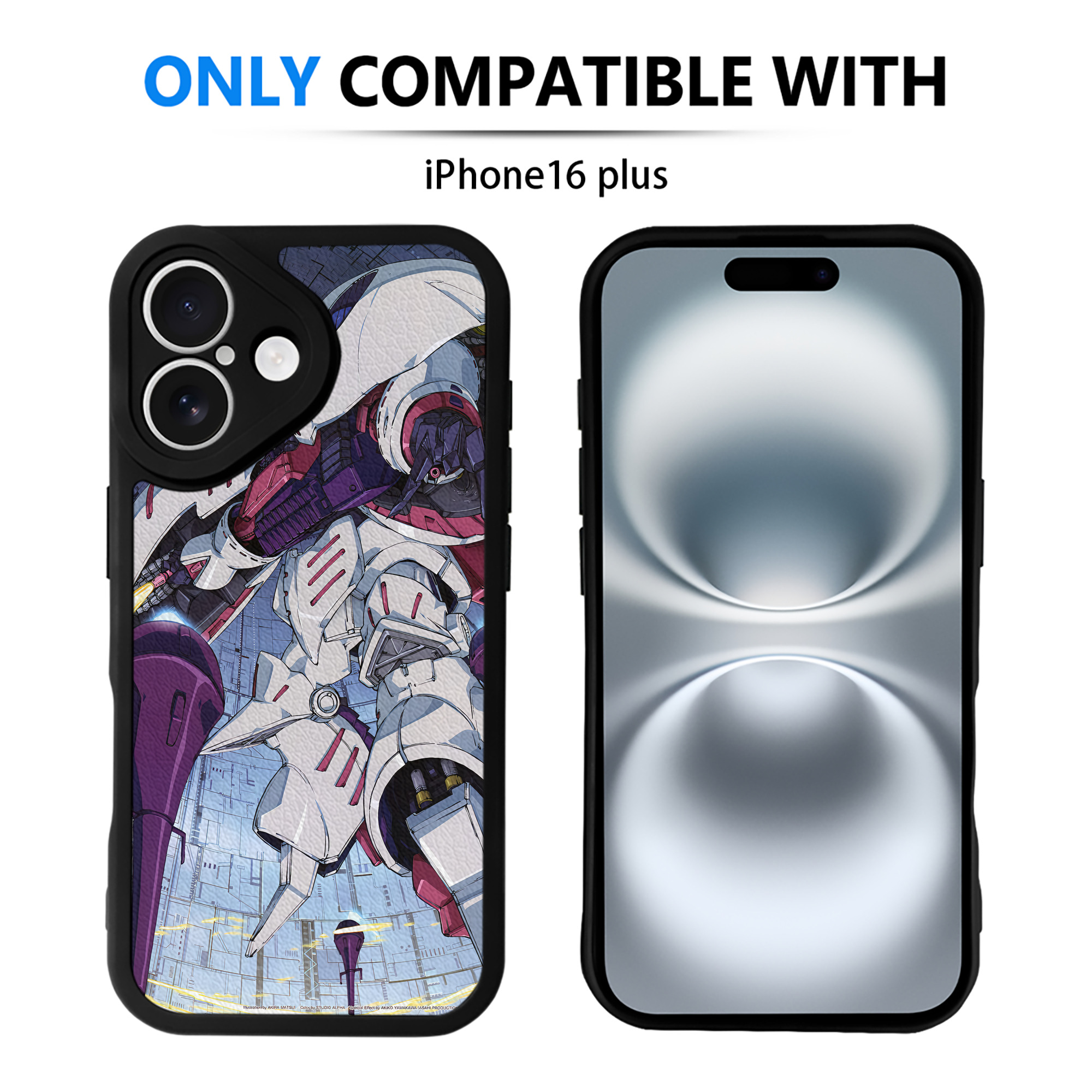 （画像用） 機動戦士ガンダム Mobile Suit Gundam 【iPhone 16シリーズ対応】シリコンスマホケース（レザー調） 材質：シリコン